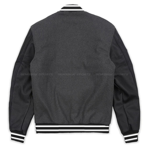 เสื้อแจ็กเก็ตเบสบอลสำหรับผู้ชาย,เสื้อแจ็กเก็ตเบสบอลทำจากขนสัตว์ - Product Image 2