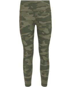 Legging de Yoga de Compression taille haute imprimé camouflage vert XXL pour femmes pleine longueur Spandex Fitness Sportswear poches latérales arrière - Product Image 6