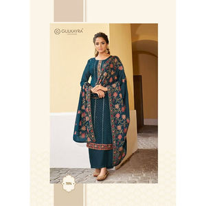 Salwar Kameez de Mujer Estilo Punjabi, Último Diseño, Bordado en Georgette, para Bodas, Fiestas, India, Pakistán, Venta al por Mayor - Product Image 4