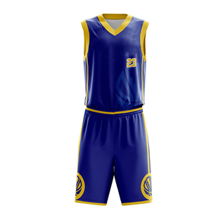 Kit de baloncesto personalizado para hombre, uniforme de baloncesto de alta calidad con diseño de sublimación - Product Image 1