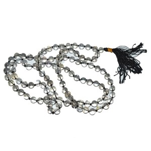 Cuentas de cristal de cuarzo anudado, Jap Mala 108, 108 cuentas - Product Image 1