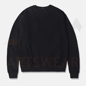 Sweat-shirts personnalisés à col rond brodés, prix de gros, pull-over 100% coton molletonné, couleur unie, vêtements d'hiver de haute qualité - Product Image 4