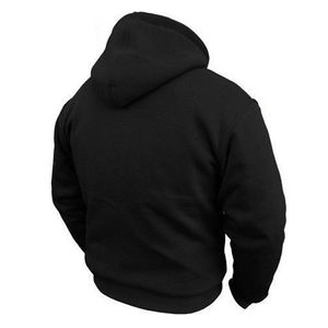 Blouson de moto à capuche en fibre d'aramide Kevlar entièrement doublé avec protections CE, blouson de protection en polaire pour la conduite, veste de sécurité OEM - Product Image 3