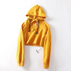 Sudadera corta con capucha para mujer joven, ropa para correr, chaqueta, Jersey, Top deportivo para otoño e invierno, color rosa - Product Image 3