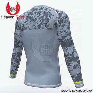 Protector de erupción de diseño personalizado para hombre para entrenamiento de gimnasio al aire libre MMA BJJ Grappling Jiu Jitsu entrenamiento sublimado Jiu Jitsu Fitness Wear - Product Image 5