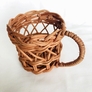 Vip — tasse Vintage en verre et osier et rotin, Inserts, avec tasse en verre - Product Image 4