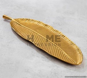 Luxury <b>Large</b> Serving Metal <b>Trays</b> Leak Proof Metal Designer <b>Tray</b> - Product Image 4