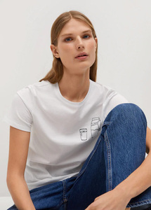 Nouveaux T-shirts pour femmes, personnalisables, unis, de haute qualité, faible MOQ OEM, 110 grammes, 100% coton, manches courtes - Product Image 3
