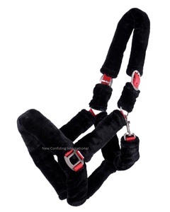 Collier réglable pour la tête d'équitation, en molleton, doux, rembourré, réglable, dos nu, en fourrure, équipement d'équitation, am597 - Product Image 1