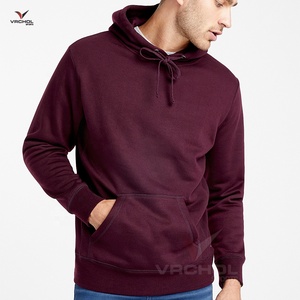 Sweat à capuche uni vierge de sport personnalisé pour hommes de haute qualité Techniques brodées en molleton de polyester Tissage tricoté Imprimé anti-rétrécissement - Product Image 1