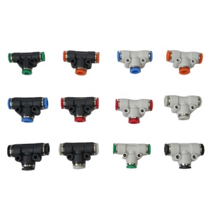 Accesorio de tubo neumático OEM <span class=keywords><strong>DEM</strong></span> PUT, accesorios de tubo de conexión rápida de aire de 3 vías, serie PUT de plástico, tipo Unión en T PUT4 - Product Image 6