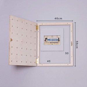 Boîte à interrupteur électrique en bois, boîte à compteur décorative en bois - Product Image 5