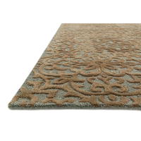 Tapis d'intérieur modernes de qualité supérieure, 100% laine, tuftés à la main, AJ-01 Mist Camel, poils pelucheux, antidérapants, adaptés aux animaux domestiques
