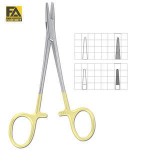 HALSEY Porte-aiguille manuel en acier inoxydable Pince T.C. Instruments chirurgicaux (lisses) - Product Image 1