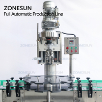 Ligne de production ZONESUN automatique pour le remplissage, le bouchage et l'étiquetage de bouteilles d'huile d'olive, de vin et de liqueurs, avec machine de lavage de bouteilles