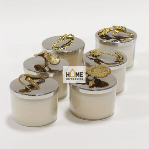 Grands bougeoirs de luxe en métal, nouveaux porte-bougies - Product Image 5