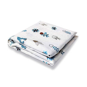 <b>Muslin</b> Swaddle Cotton Custom Print 2 Layer <b>Baby</b> Soft <b>Muslin</b> Swaddle Blankets Cotton <b>Muslin</b> Swaddle Wrap from India - Product Image 1