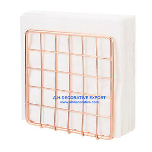 Porte-serviettes en fil métallique, couleur cuivre, de haute qualité, pour hôtel, Restaurant, bureau et voiture - Product Image 1