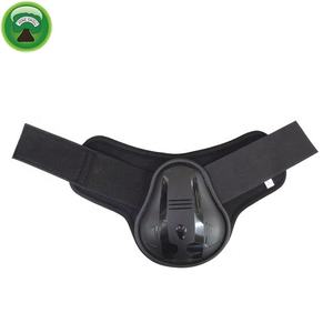 Bottes de brossage pour chevaux doublées en cuir marron polaire sport - Product Image 2