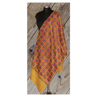 Produttore indiano che vende un Design moderno abbigliamento da donna, taglio da donna, sciarpe con stole ricamate floreali