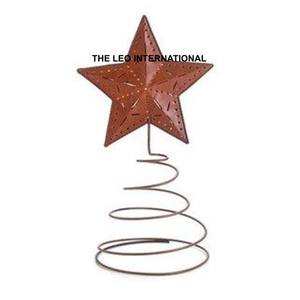 Fer métal étoile forme arbre de Noël Topper fantaisie Style fait à la main vente chaude plus haute qualité arbre de Noël Topper - Product Image 1