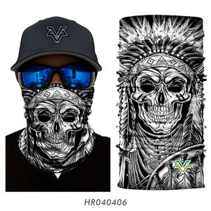 Máscara facial de calavera personalizable, cualquier forma de usarla, incluyendo sombreros, pañuelo multifuncional - Product Image 4