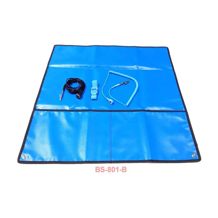 BS-802 ESD safe blue antistatic field service mat