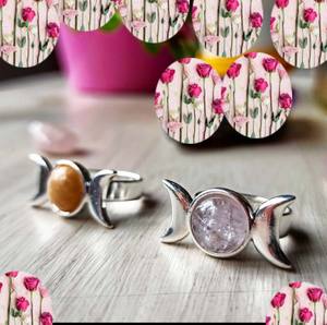 อัญมณีควอทซ์สีฟ้า925แหวนเงินเครื่องประดับเงินสเตอร์ลิงทำด้วยมือสุดฮิตเครื่องประดับฤดูร้อน - Product Image 4