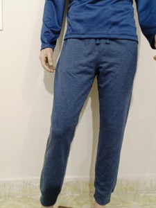 50% โพลีเอสเตอร์50% นำเข้าดึงปิดเครื่องมาจากบังคลาเทศ H กางเกงวิ่งชายมีกระเป๋าซิป - Product Image 4