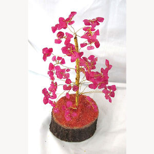 Ruby ágata Árbol de la flor 160 Chips de piedras preciosas árbol - Product Image 1