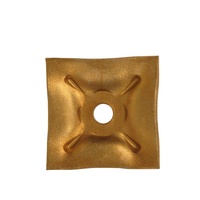 Accessoires de coffrage pour la construction industrielle, système de tirants à béton galvanisés de 16 mm, plaque de ronçonnage carrée en acier doux FA-1013 50