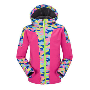 IGH-chaqueta impermeable de camuflaje rosa para mujer, chaqueta suave de colores surtidos - Product Image 1