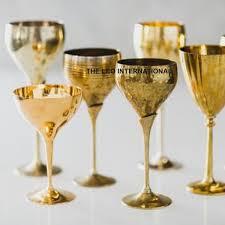 Premium Brass <b>Wine</b> <b>Goblet</b> Handmade Engraved Chalice Vintage Metal Classic Drinking Glass Elegant Barware Wedding Decor Accent - Product Image 2