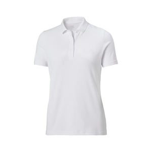 Polo de algodón azul marino para mujer, calidad superior, longitud corta, logotipo y diseños personalizados, camisetas al por mayor - Product Image 3