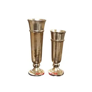 花瓶リビングルームハンマーデザインアルミ金属花瓶卸売メーカー & サプライヤー