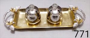 Chapados en níquel aluminio tarro de caramelo conjunto - Product Image 5