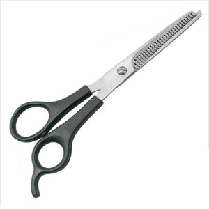 Tijeras de Adelgazamiento de Acero Inoxidable con Acabado Pulido y Anillo de Goma, Tijeras Profesionales de Salón para Texturizar y Mezclar el Cabello - Product Image 6