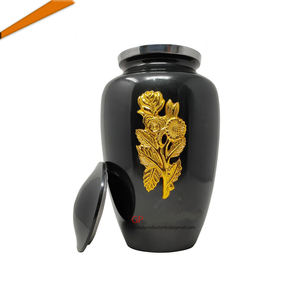 Urnes en laiton pur Urnes faites à la main Pot funéraire - Product Image 1