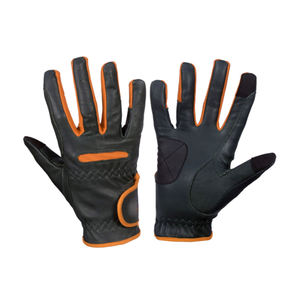 Gants d'hiver en cuir équestre haut de gamme Équipement de sport de sécurité de course personnalisé OEM - Product Image 6