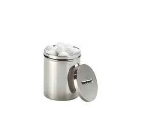 Pot de pansement chirurgical Durable de haute qualité en acier inoxydable de qualité allemande avec couvercle - Product Image 4