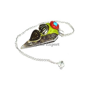Supplier of Amethyst Tibetan Style Orgone Pendulums : Amethyst Tibetan Style Orgone Pendulums for Sale - Product Image 1