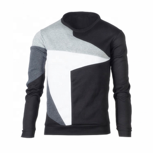 Perfectเสื้อสเวตเตอร์คอกลมผู้ชาย,เสื้อกันหนาวใส่วิ่งมีฮูดสีตัดกันสามารถใส่ในยิมได้ - Product Image 5