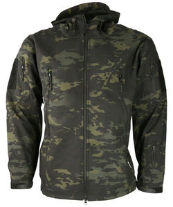 Vente à chaud Veste Softshell Camouflée Conception personnalisée Impression Fourrure en cuir imperméable Décoration Hiver Bomber Style Vente en gros - Product Image 1
