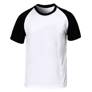 แขนสั้นสีขาวพิมพ์เสื้อยืดที่มีความคมชัดสีดำ - Product Image 1
