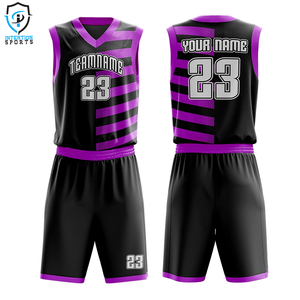 Vente en gros de tissu de haute qualité 100% Polyester, ensembles de maillots de basket-ball personnalisables pour hommes, uniformes de basket-ball pour hommes - Product Image 4