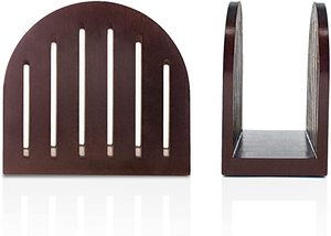 Porte-serviettes antique en métal et bois au design marron élégant, idéal pour la table de mariage et les restaurants et les hôtels. - Product Image 4