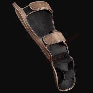 Espinillera MMA de nueva tendencia, diseño único, espinilleras ligeras de cuero PU, espinilleras protectoras con impresión de logotipo personalizado para adultos - Product Image 4