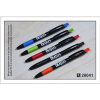 Stylo à bille d'affaires multicolores de vente chaude stylo clic en plastique de logo personnalisé pour le bureau largeur d'écriture de 0.5mm pour la publicité