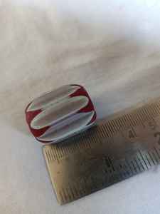 Cuentas de Vidrio Chevron Rojas Hechas a Medida Disponibles en Tamaños Personalizados para Tiendas de Cuentas, Cristal Lampwork y Cuentas de Vidrio - Product Image 6