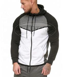 Chándal con Capucha de Forro Polar de Poliéster de Alta Calidad para Hombre, Talla XXL, de Secado Rápido, con Cierre de Cremallera, Logotipo Personalizado Impreso y Etiqueta en el Cuello - Product Image 3